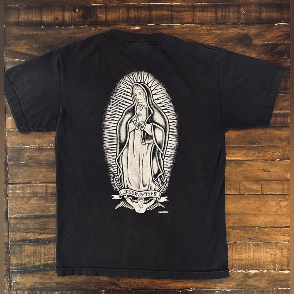 BLACK SANTA CRUZ VINTAGE JASON JESSEE T-SHIRT SIZE SMALL.